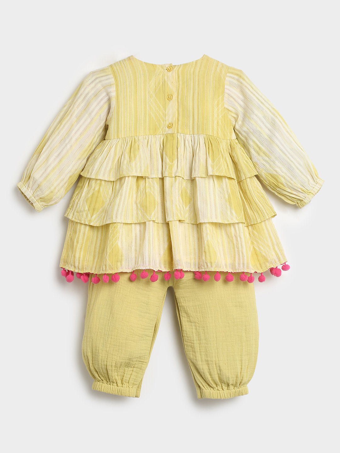 Daffodil Tier Kurta Set- Newborn