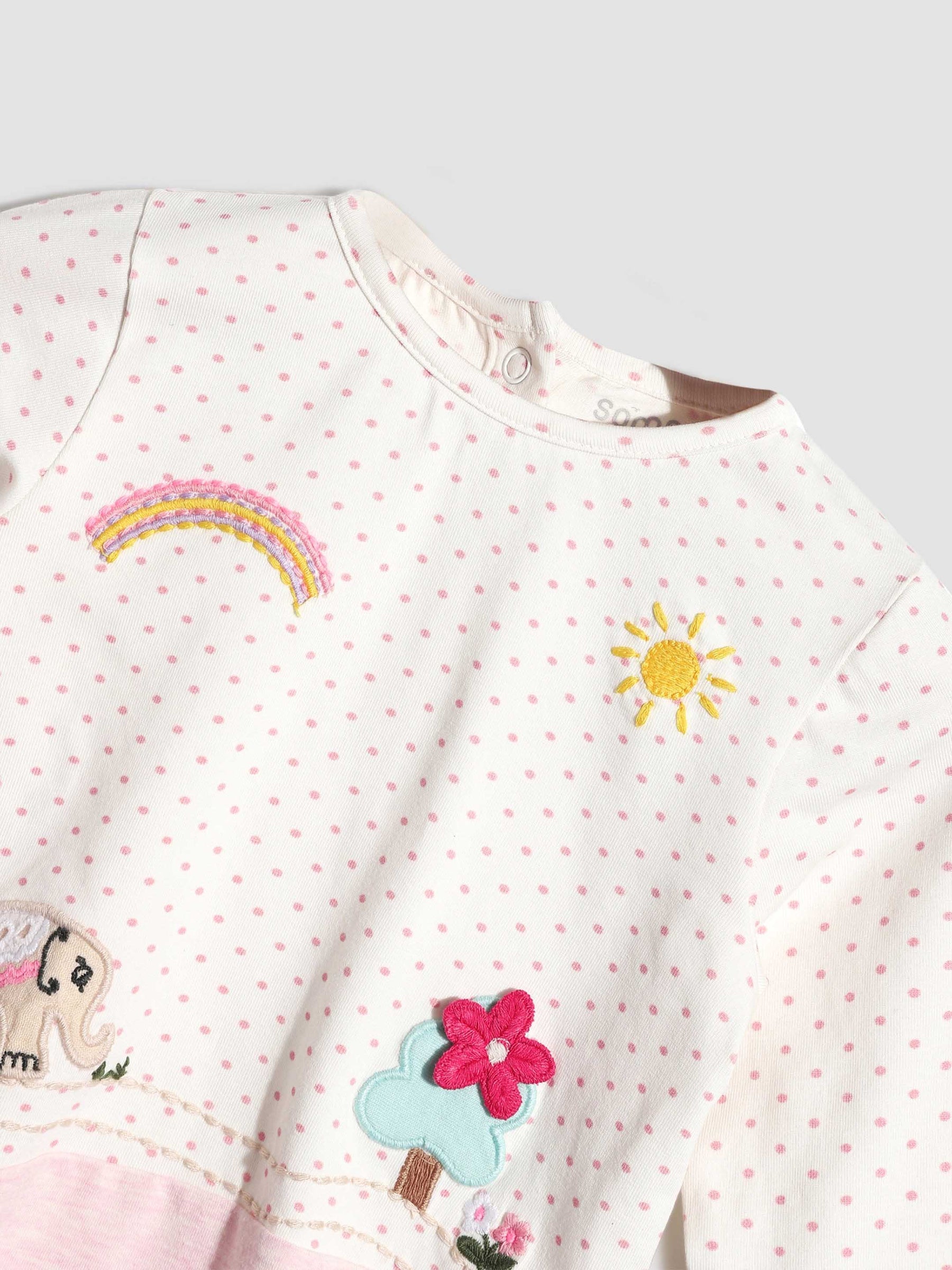 Pink Polka Elephant Set Somersault