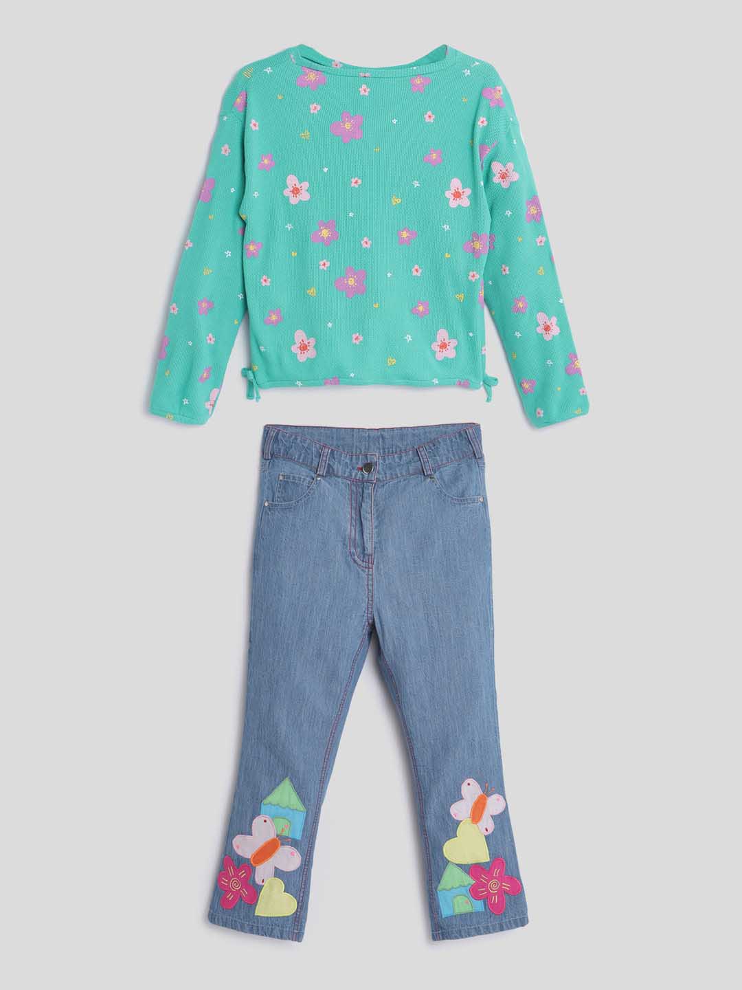 Flower Party Top & Pants Set Somersault