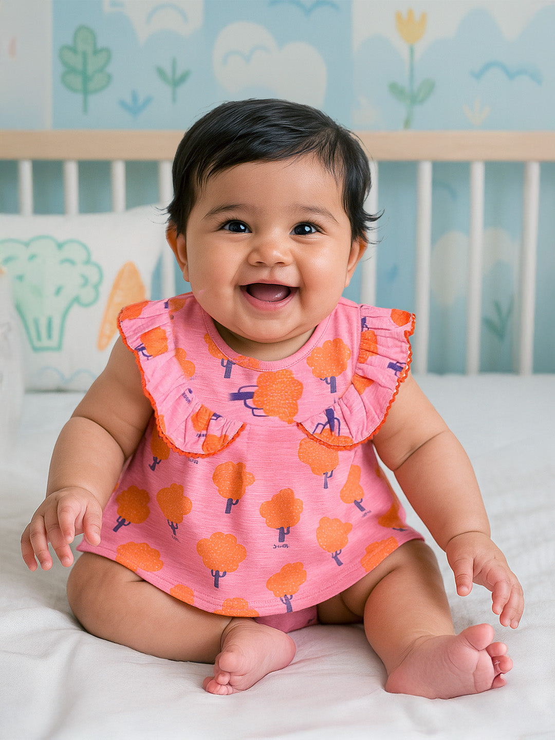 Bloom Ruffled Cotton Top