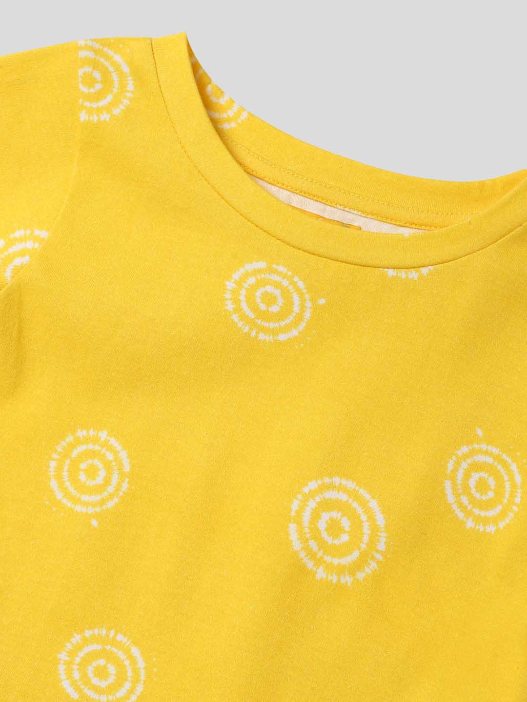 Sunshine Yellow Swirl Top Somersault