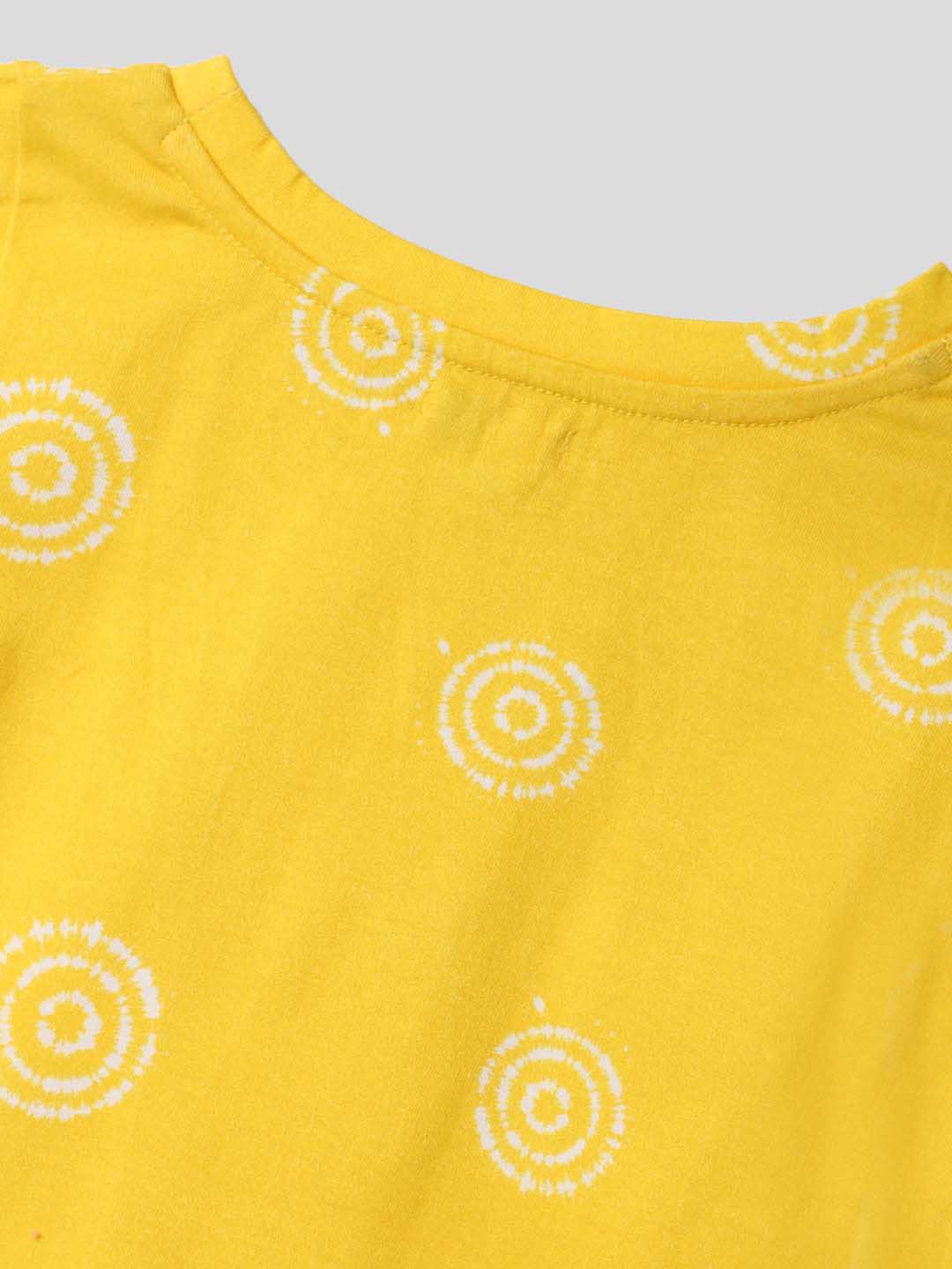 Sunshine Yellow Swirl Top Somersault