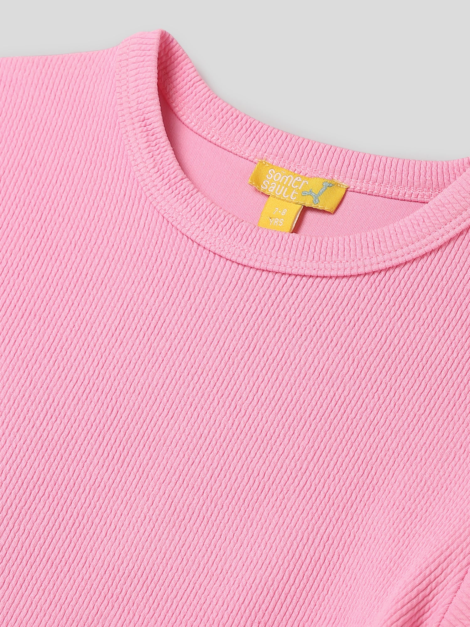 Pink Pop Top With Drawstrings Somersault