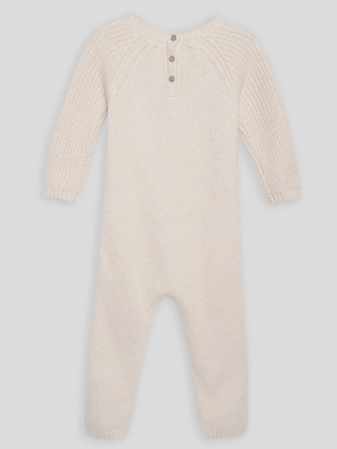 Ivory Embroidered Sweater Romper Somersault
