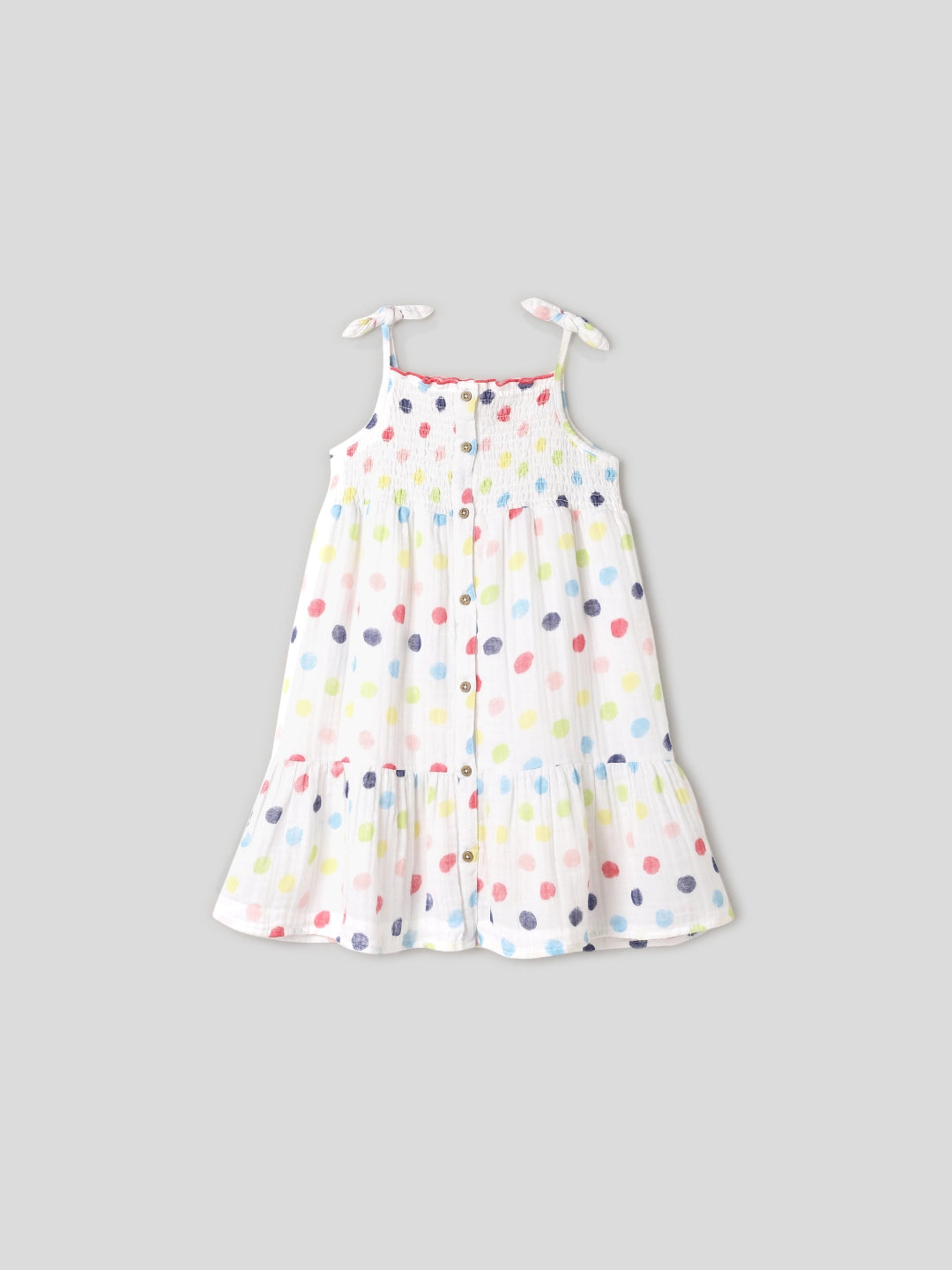Colourful Polka Strappy Dress Somersault