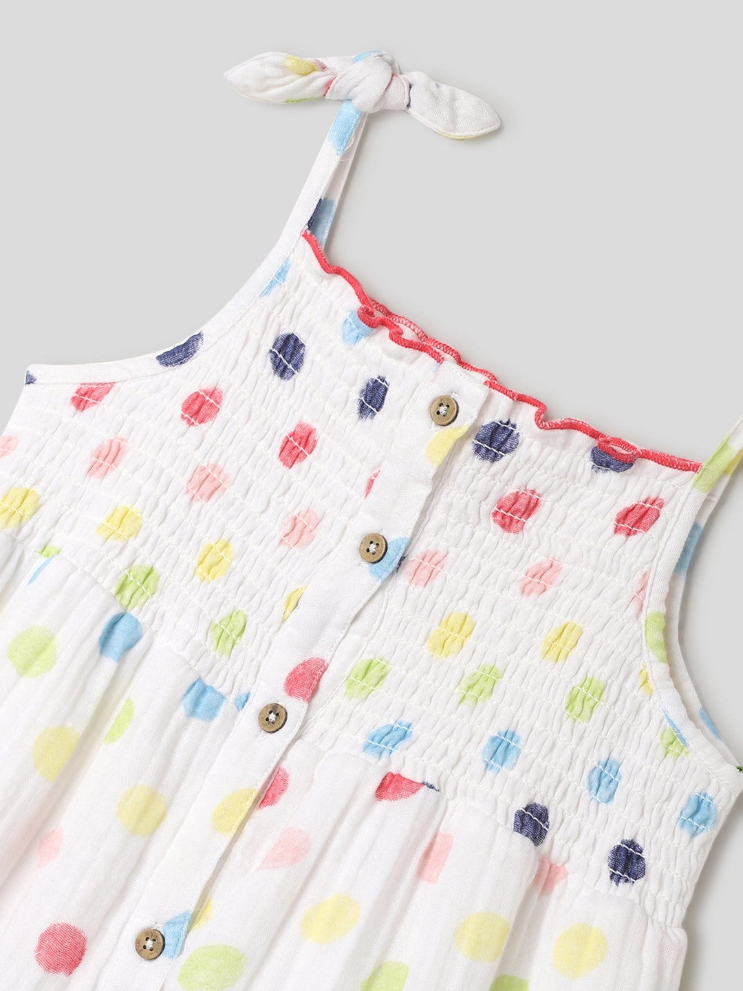 Colourful Polka Strappy Dress Somersault