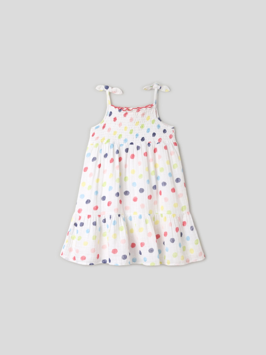 Colourful Polka Strappy Dress Somersault