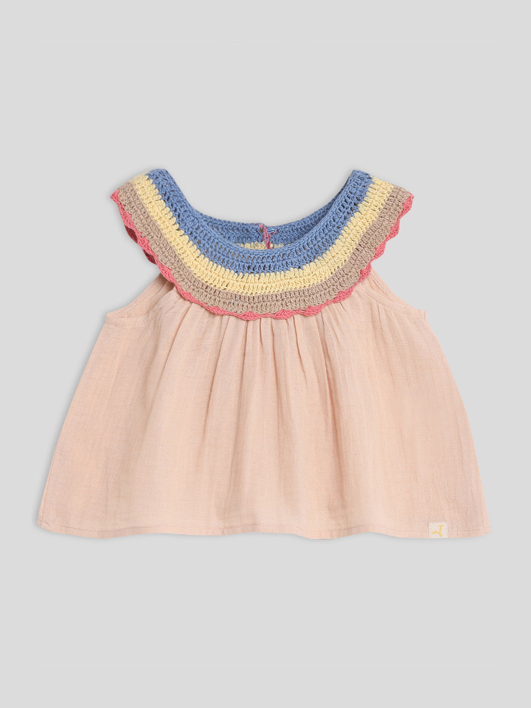 Apricot Crochet Flouncy Top Somersault