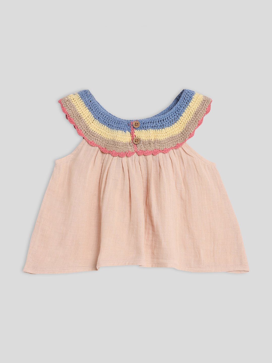 Apricot Crochet Flouncy Top Somersault