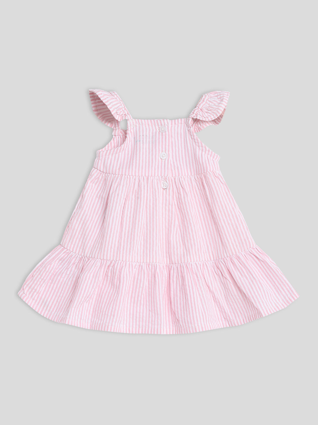 Pink Gingham Embroidered Dress Somersault