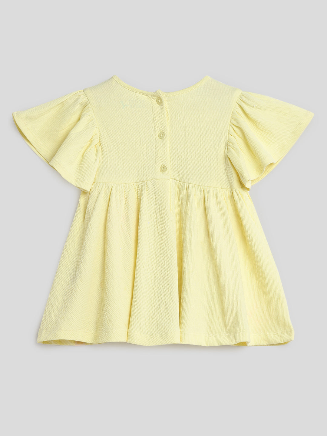 Yellow Embroidered Floral Dress Somersault