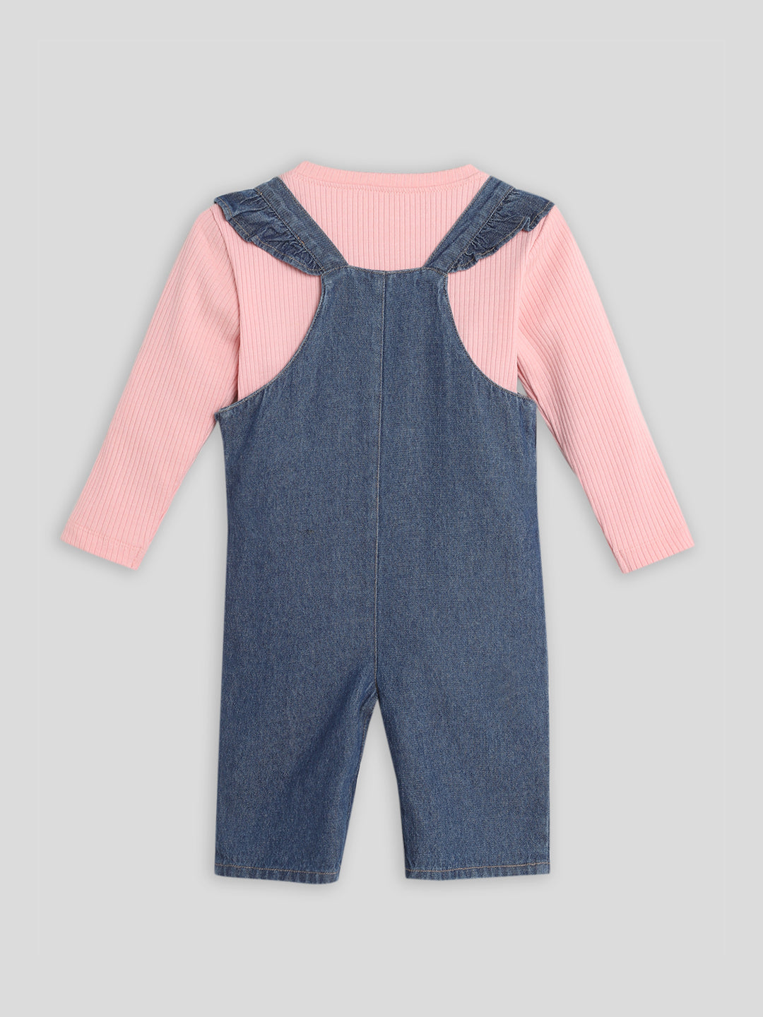 Fruity & Floral Denim Romper with Bodysuit Somersault