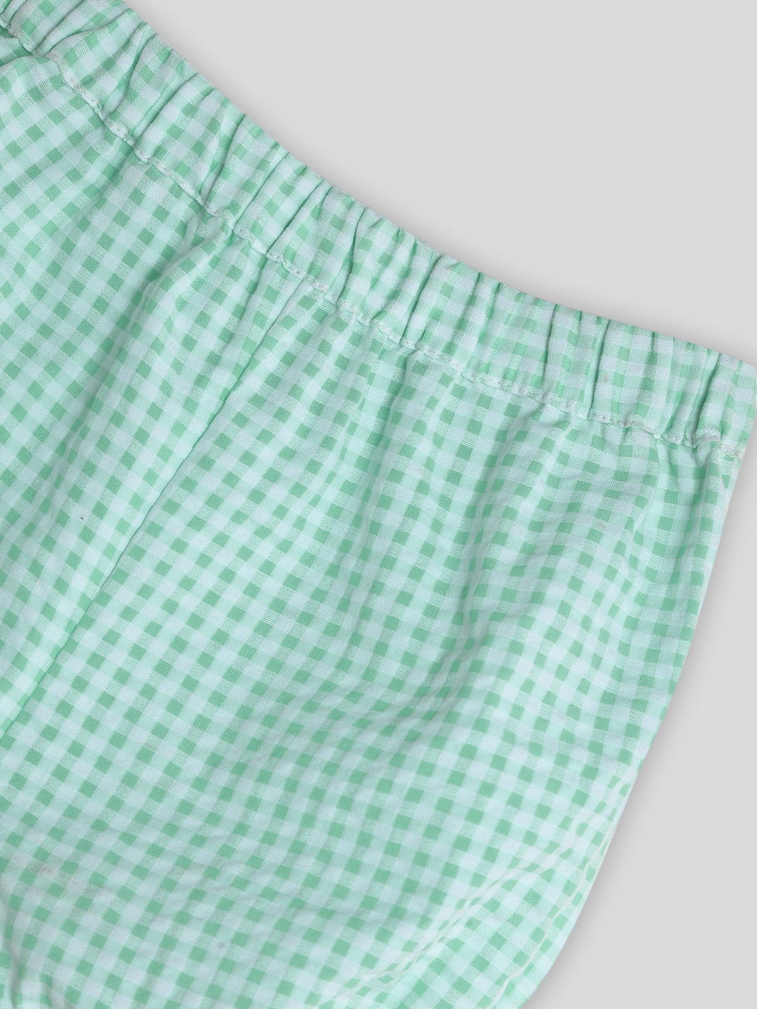 Mint Gingham Dress with Bloomers Somersault