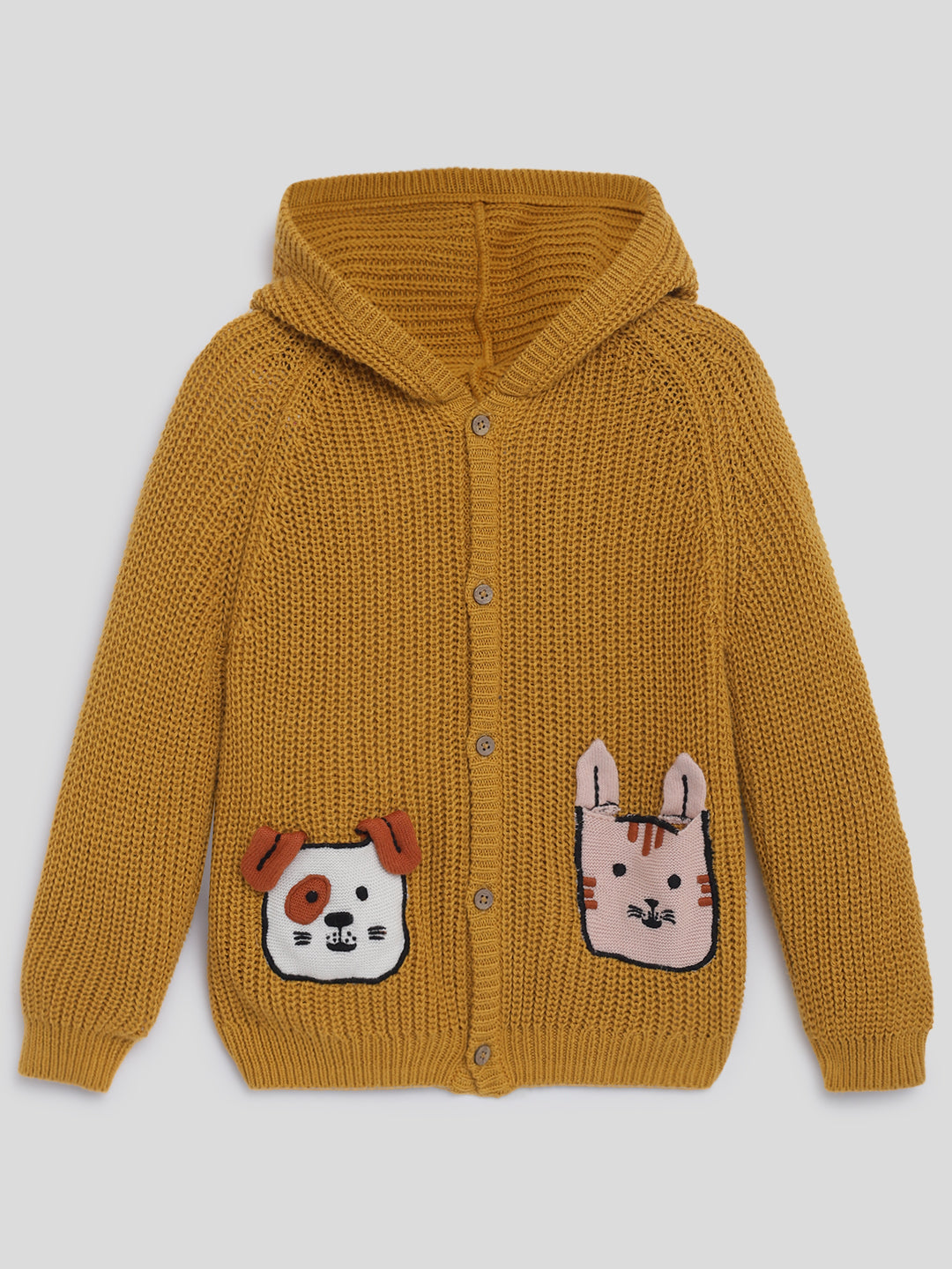 Knitted Chunky Hooded Cardigan Somersault