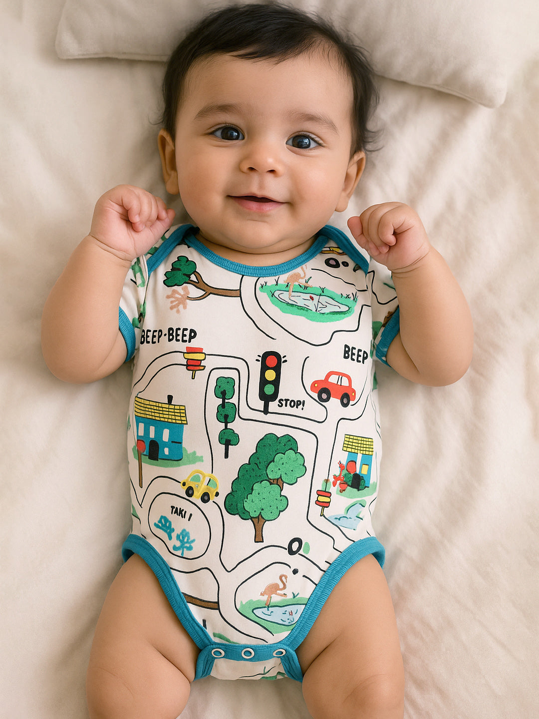 Beep Beep Cotton Bodysuit