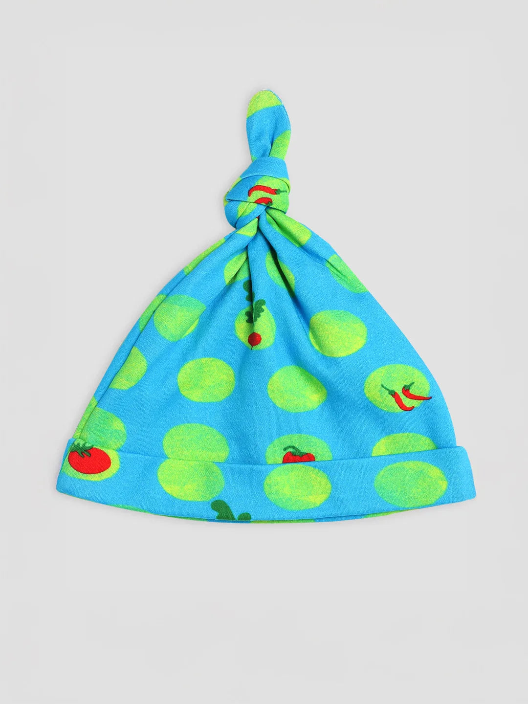 Cotton Sleepsuit with Cap & Bib