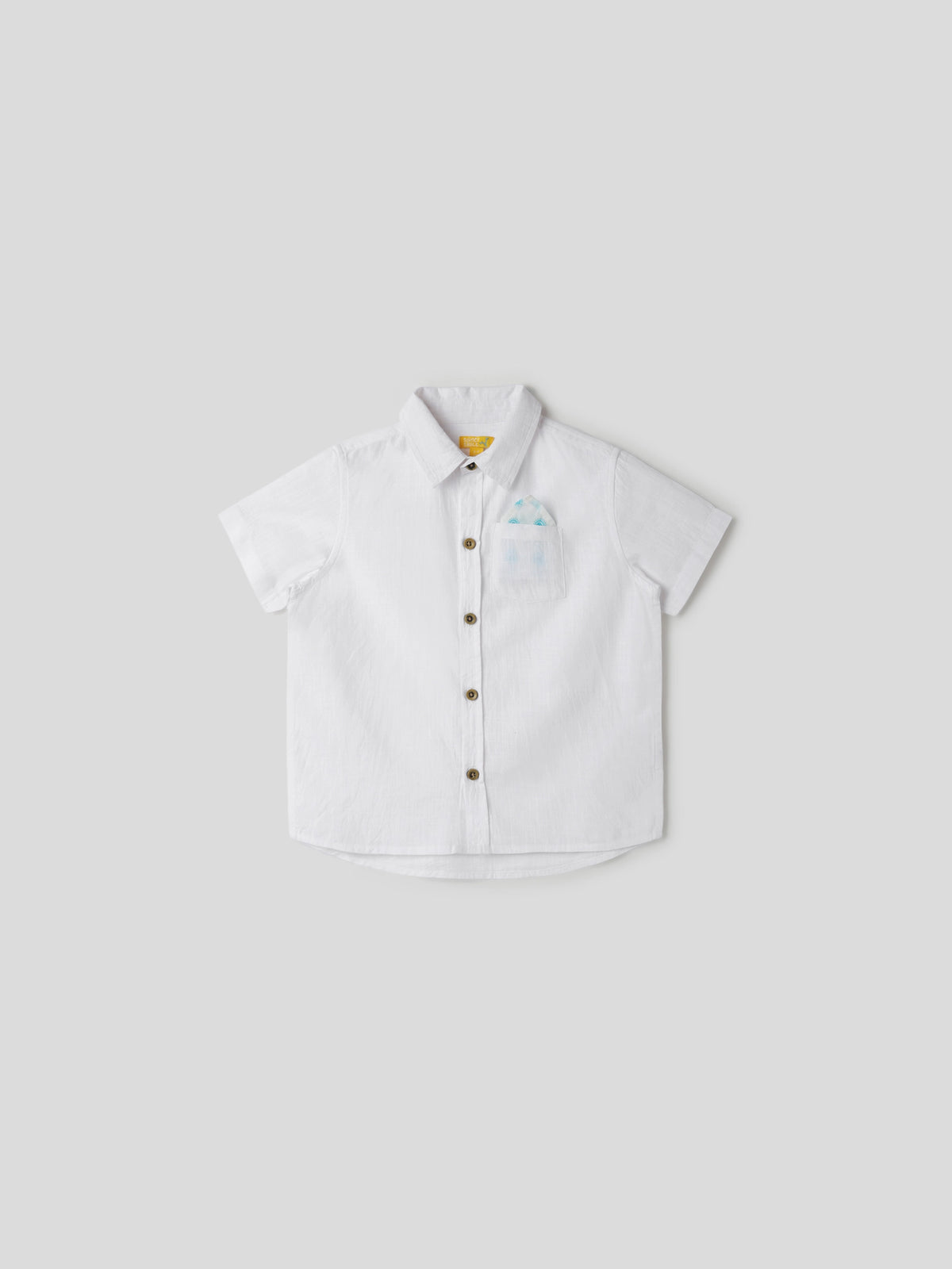 White Shirt With Pocket Square Somersault