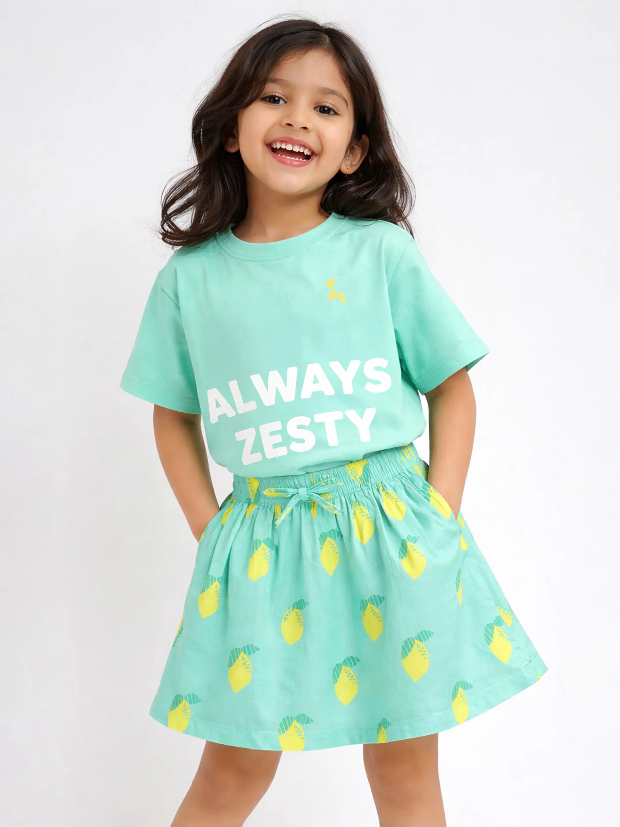 Always Zesty Tee & Skirt Set