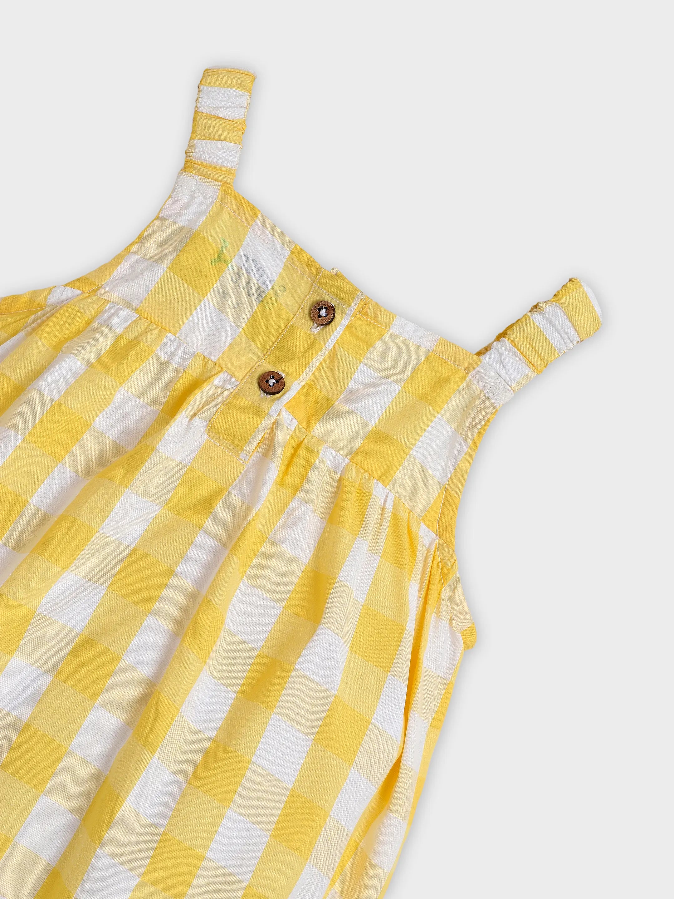 Gingham Smocked Baby Romper