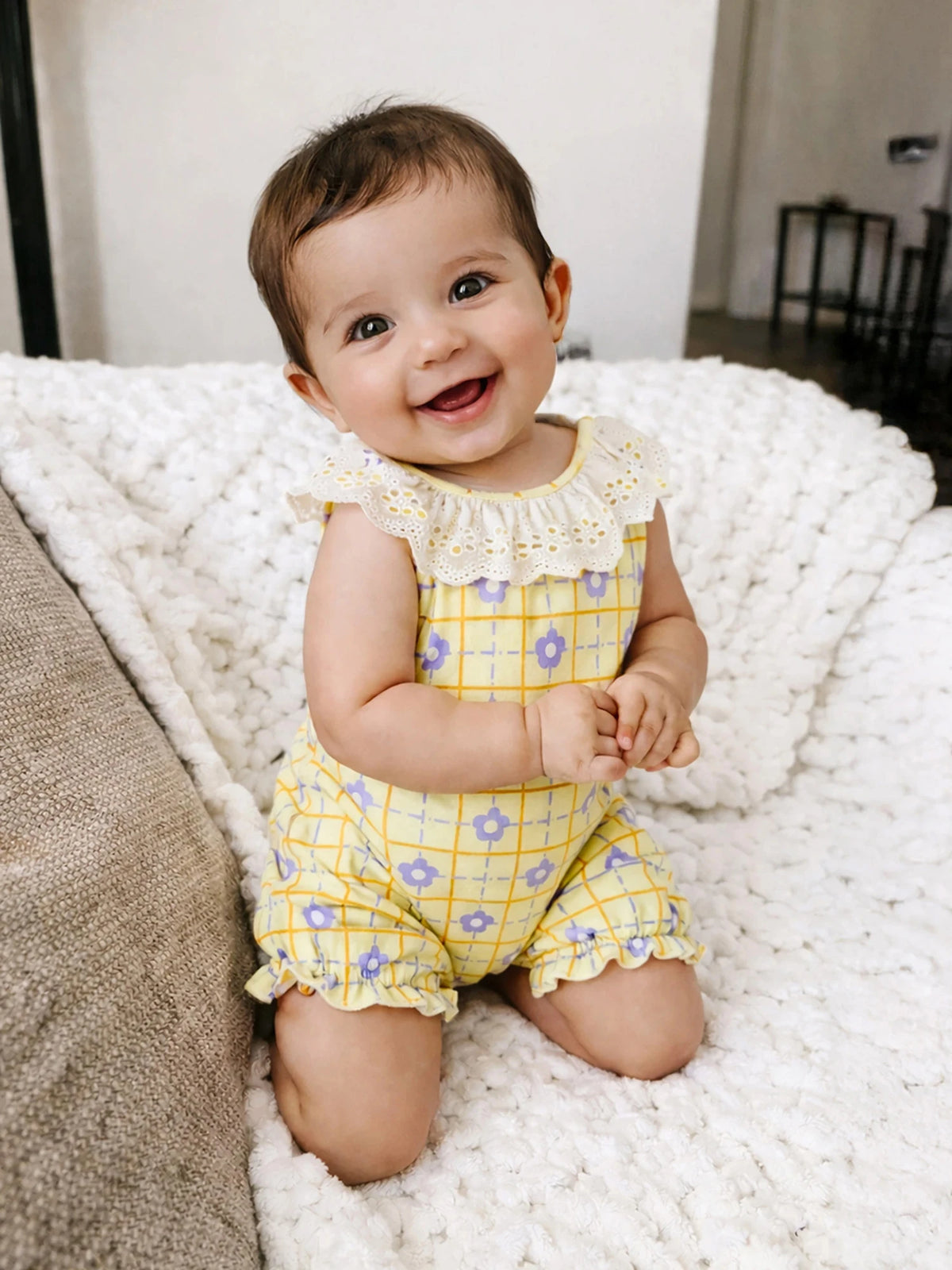 Blossom Printed Cotton Romper