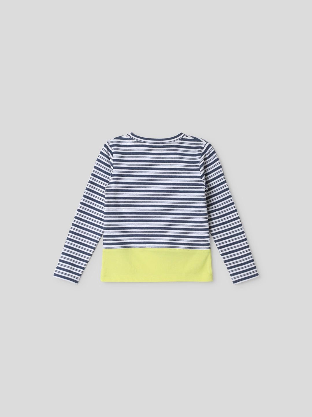 Stripe Tshirt With Neon Pop Somersault