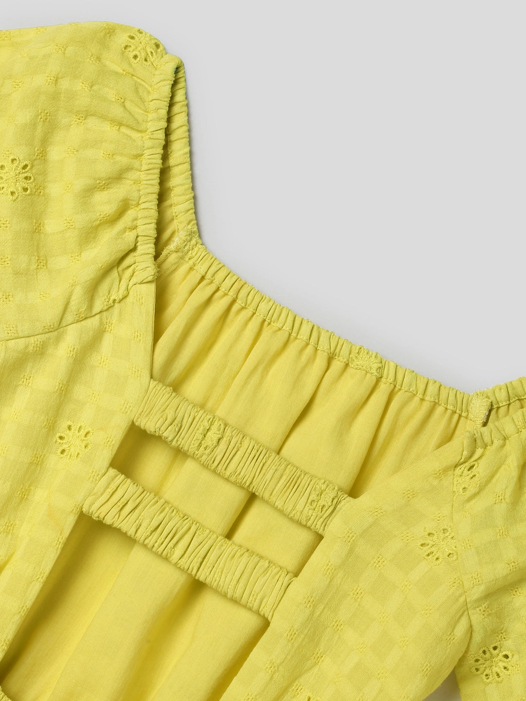 Yellow Pop Schiffli Dress Somersault
