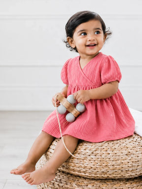 Pink Muslin Dress