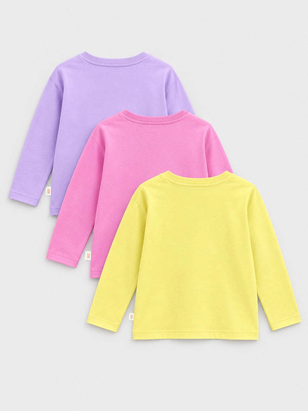 Pack of 3 Full Sleeves Cropped Girl's T-Shirts