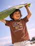 Brown Graphic Print Cotton T-Shirt for Boys
