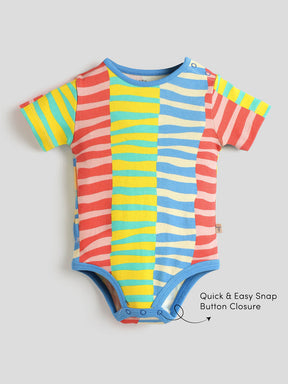 Flowline Striped Cotton Bodysuit