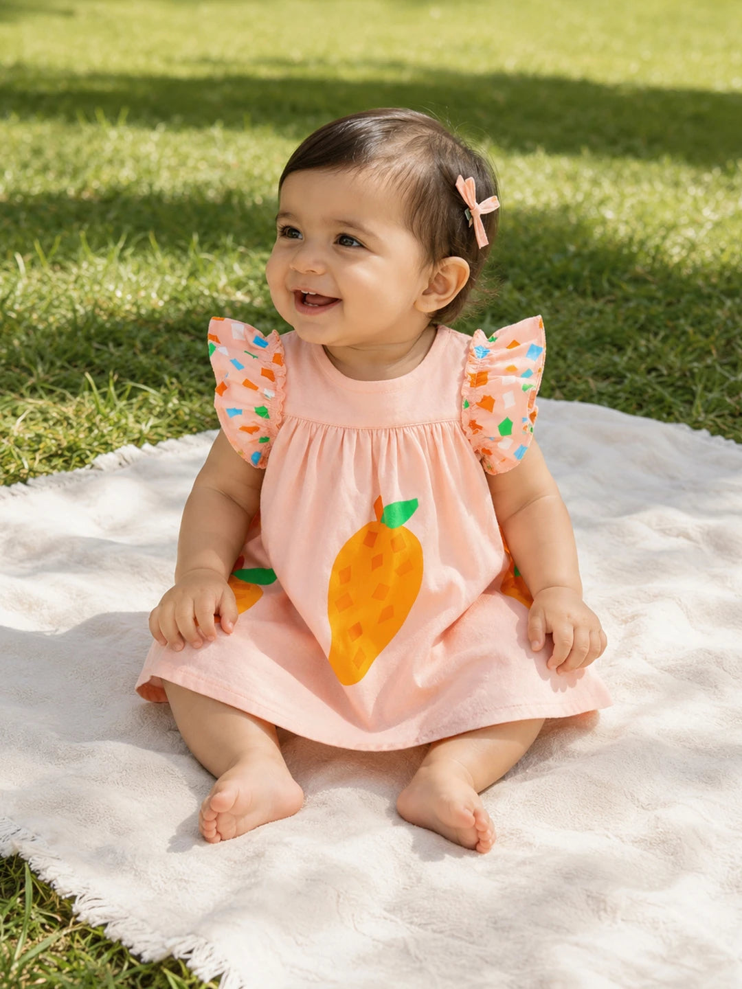 Printed Mango Dress