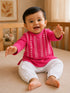 Embroidered Pink Kurta Set