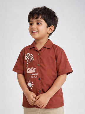 Surf Club Rust Graphic Shirt