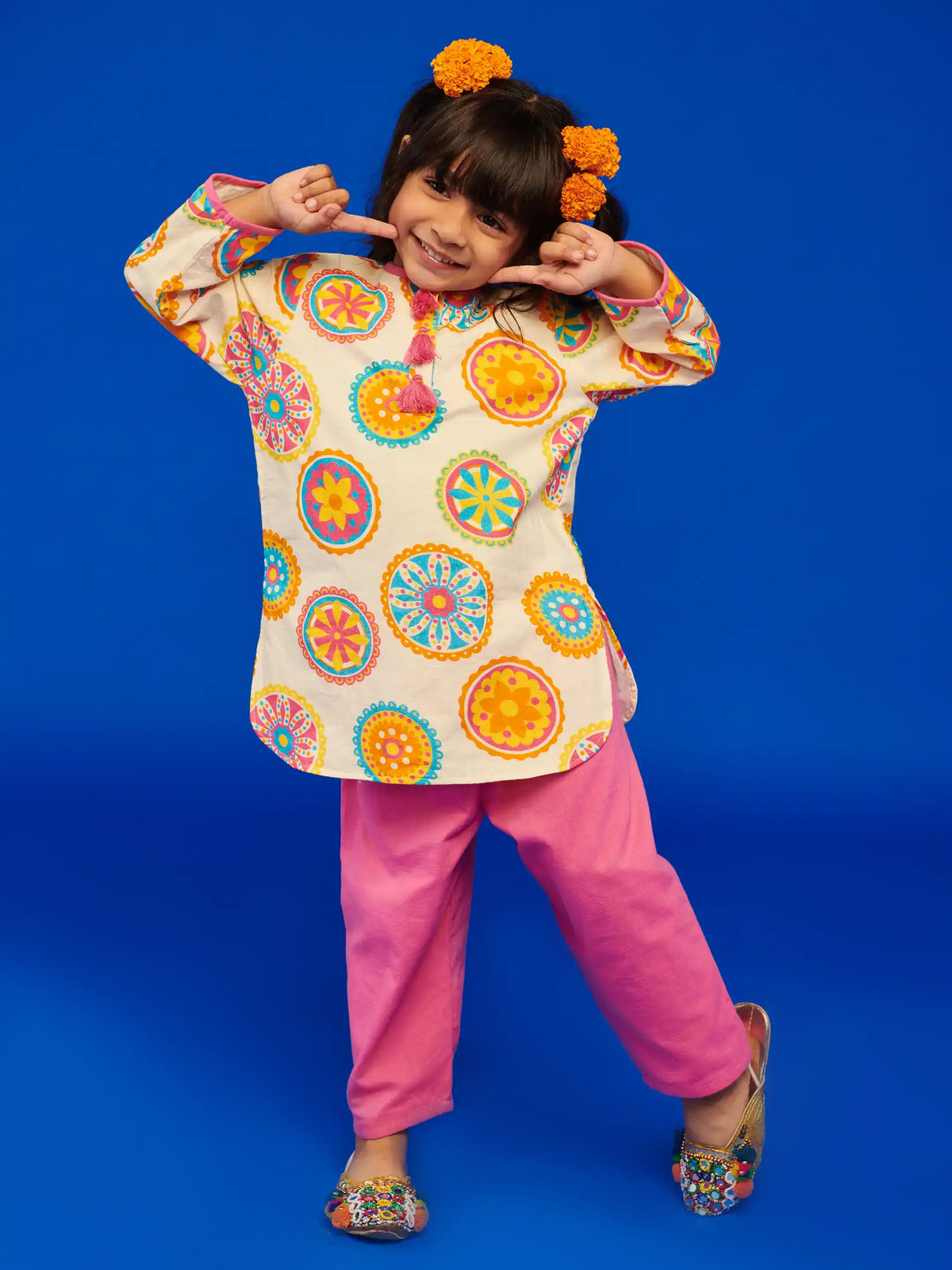 Mandana Girls Kurta Set Somersault