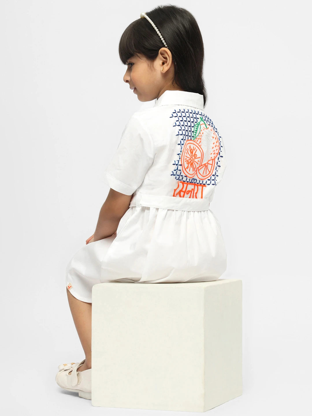 Santra Collared Cotton Shirt Dress