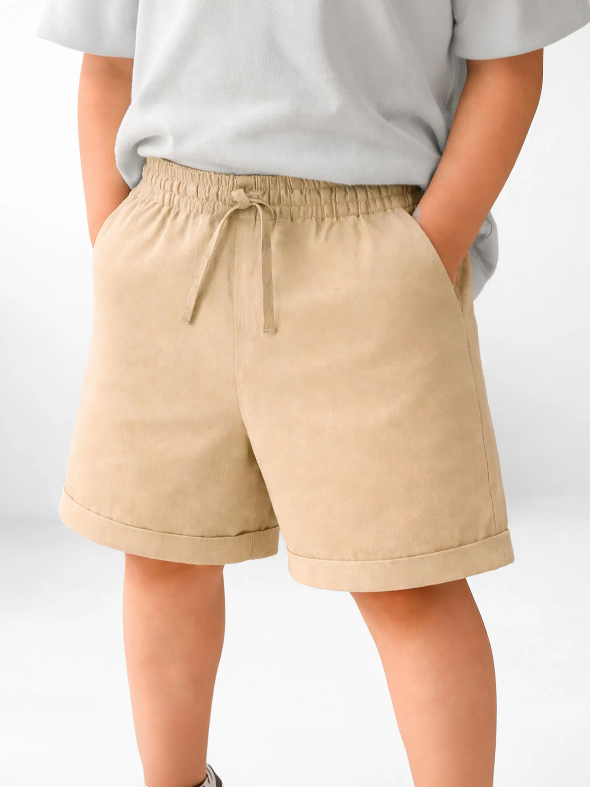 Solid Cotton Shorts
