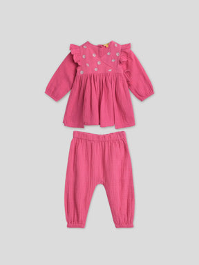 Rani Pink Festive Girls Set Somersault