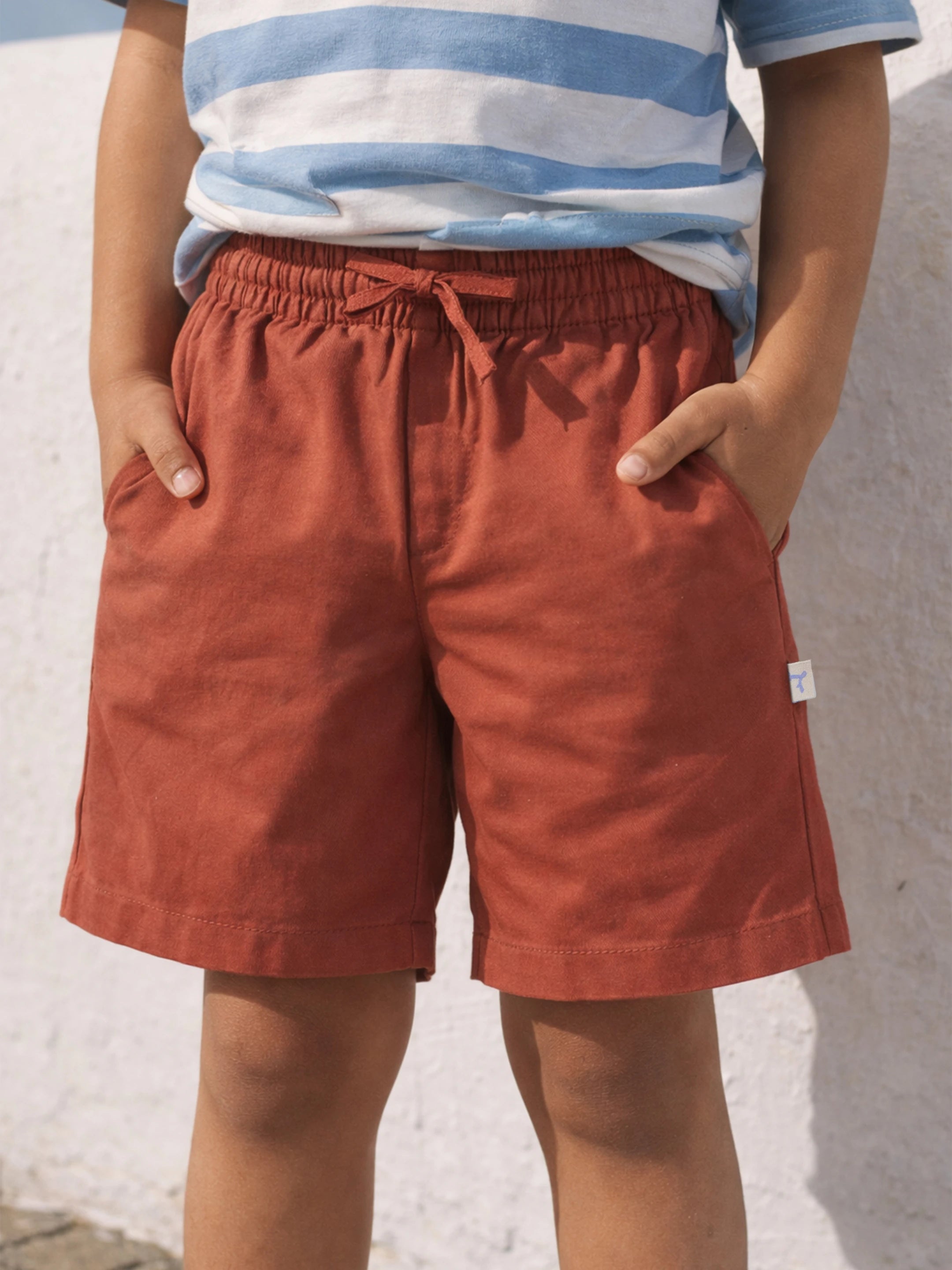 Solid Cotton Shorts