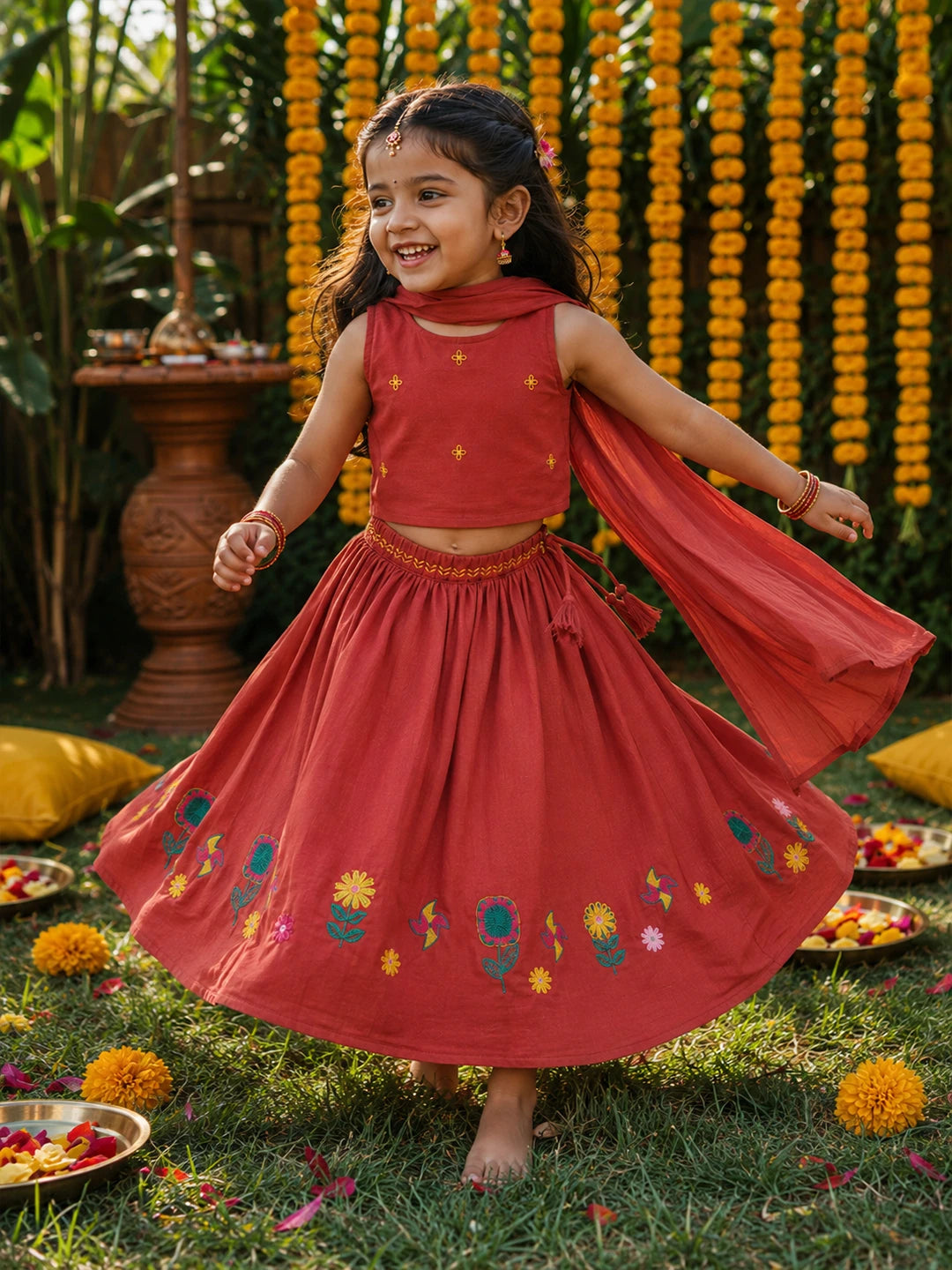 Embroidered Lehenga Set