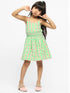 Guava Checked Cotton Fit & Flare Dress
