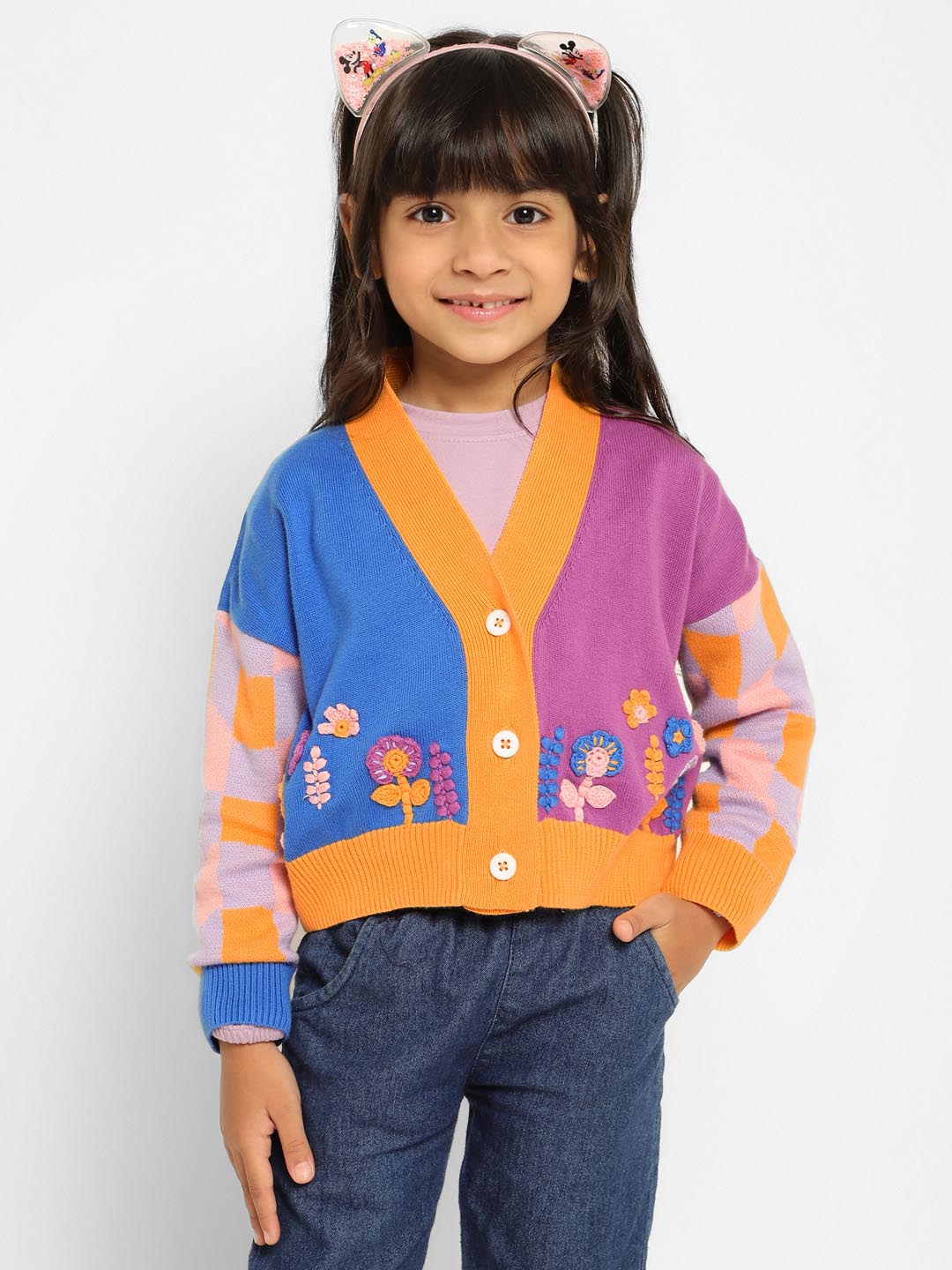 Embroidered Cotton Cardigan