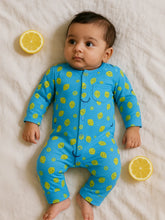 Homegrown Lemon Printed Cotton Sleepsuit