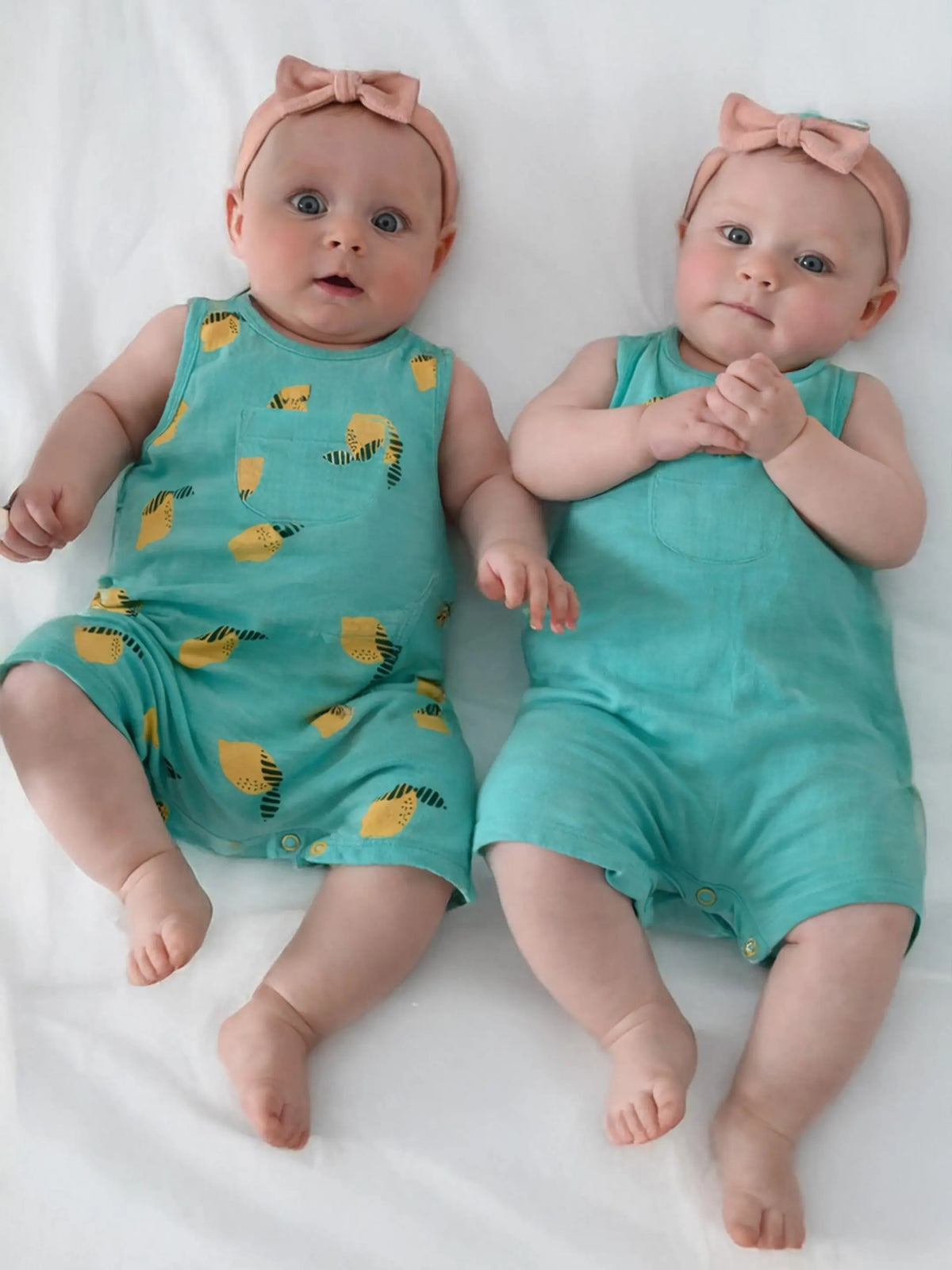 Reversible Fruit Print Baby Romper