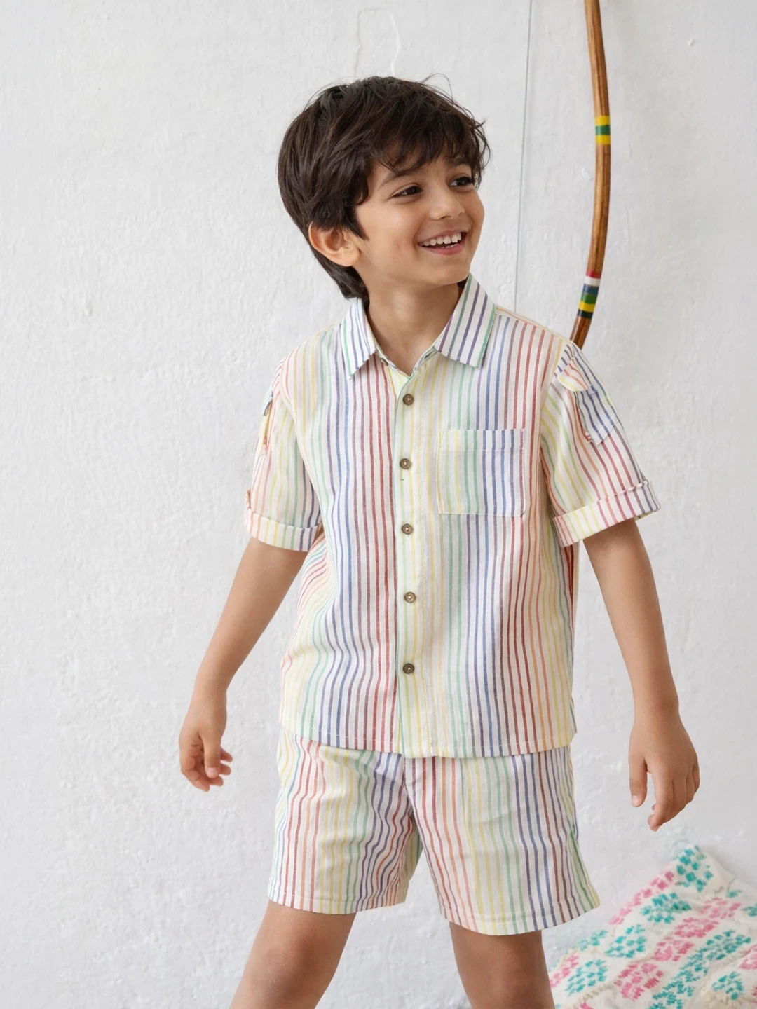 Fruity Stripe Shirt & Short Set
