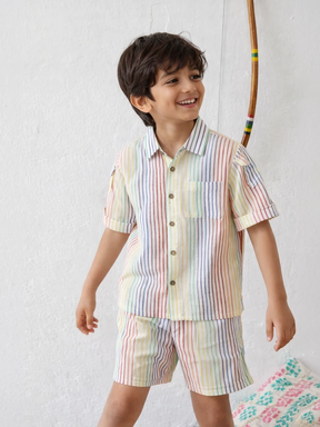 Fruity Stripe Shirt & Short Set