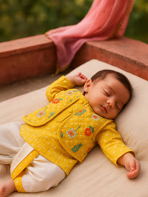 Kurta Dhoti with attached Jacket