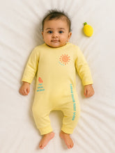 Tiny Lemon Printed Cotton Sleepsuit