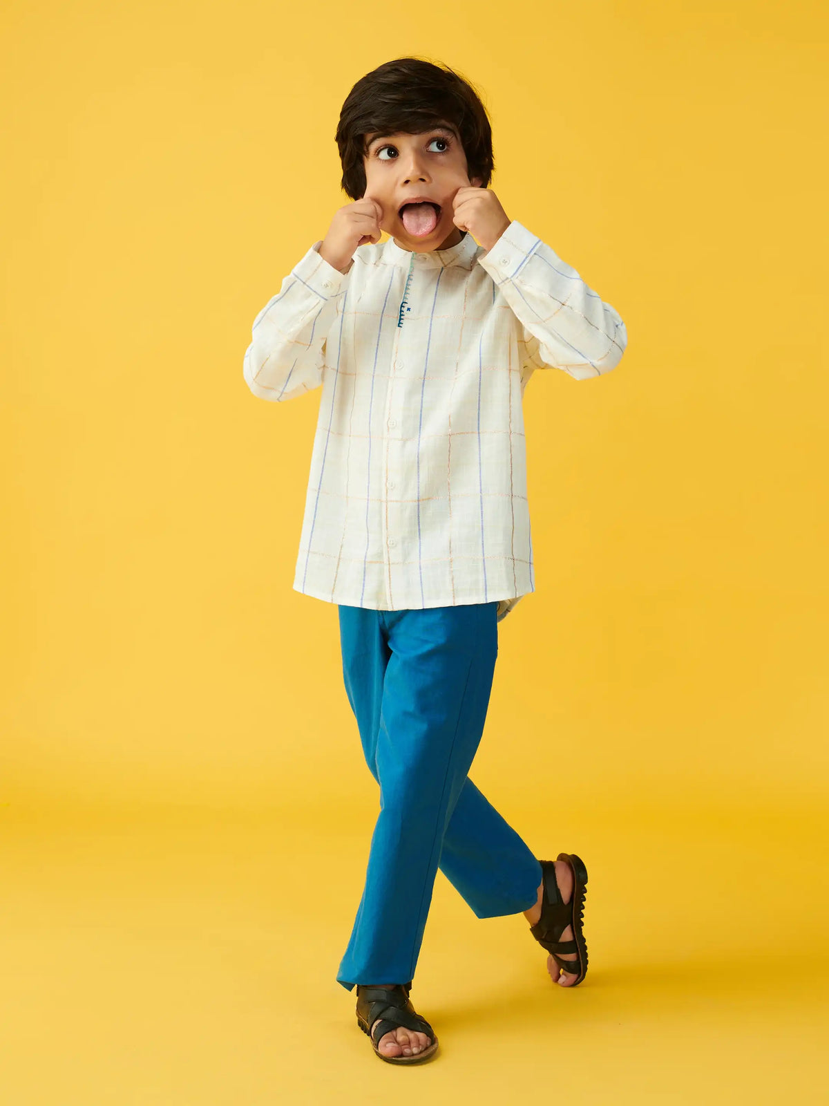Indigo Short Kurta & Pants Set Somersault