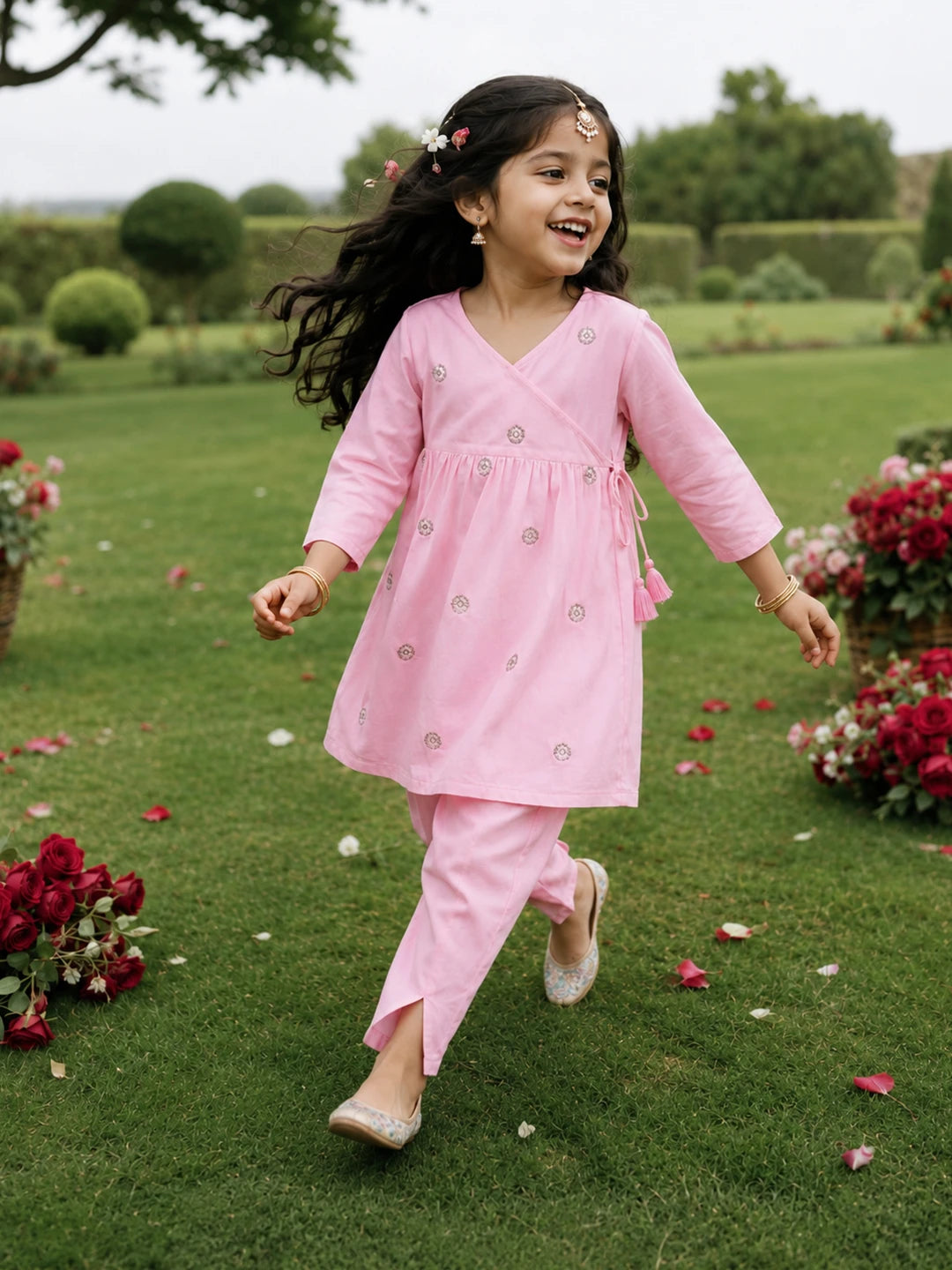 Embroidered Shantoon Kurta Pajama Set