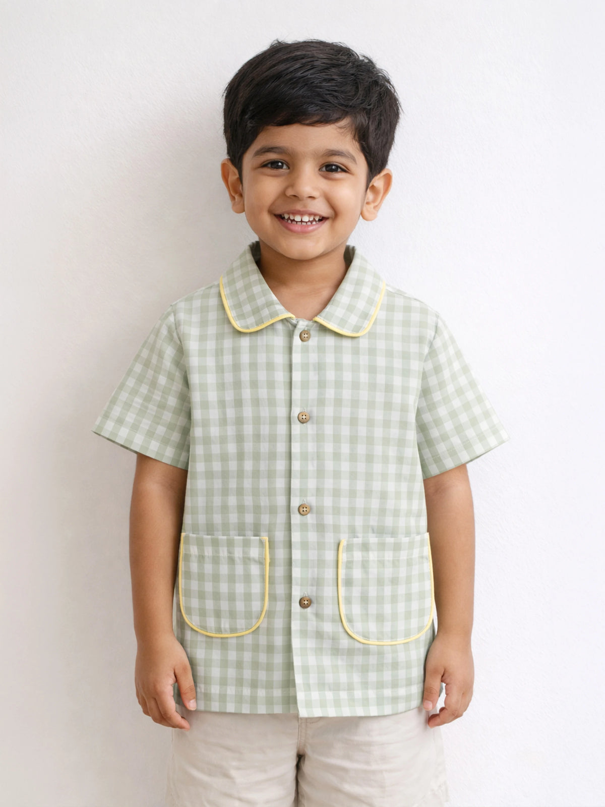 Checkered Green Shirt